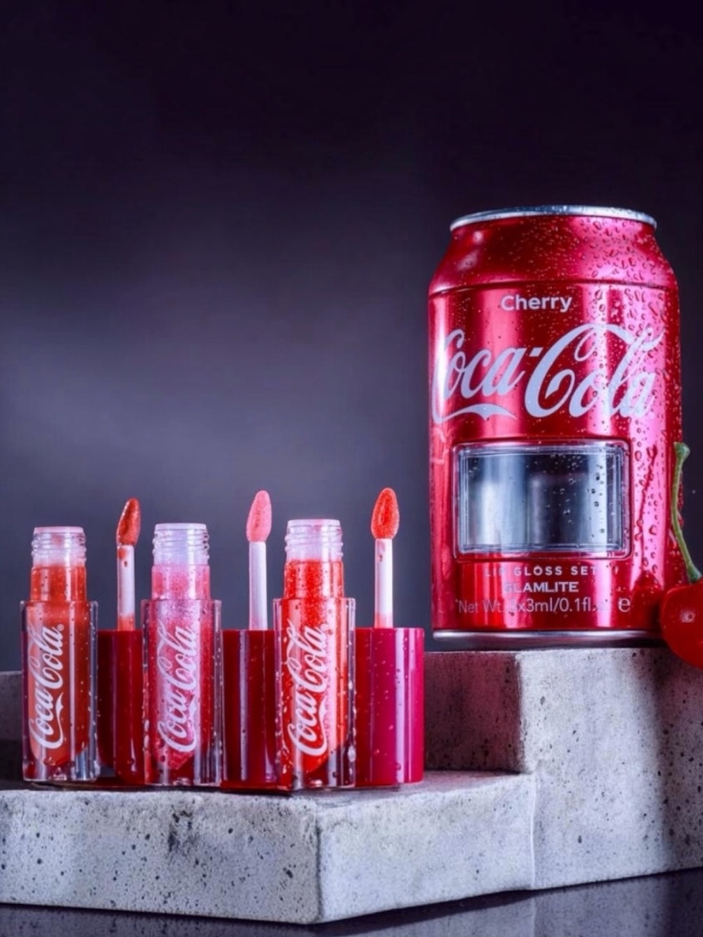 Glamlite Cherry Cola Lip Gloss, NIP